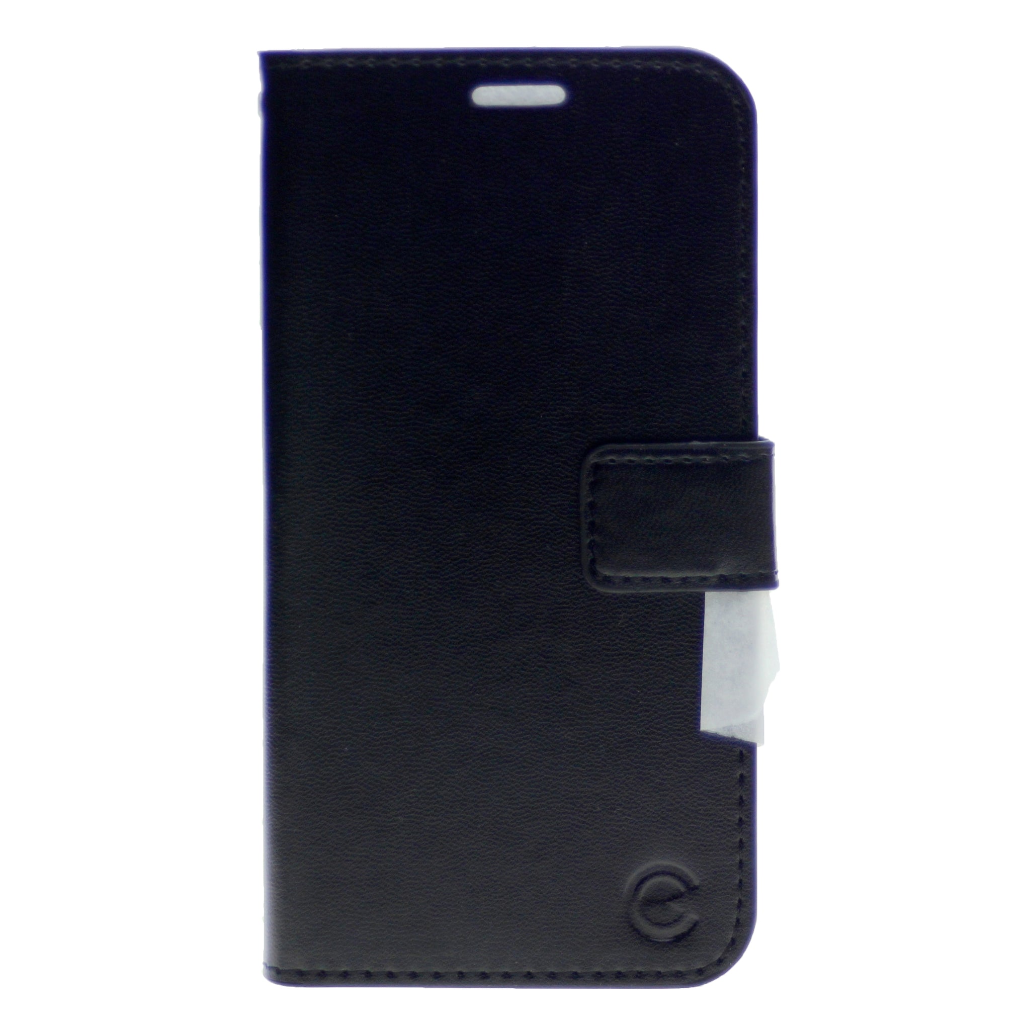 Leather Folio Flip Wallet Case w/Magnetic Clip Card Holders For Motorola Moto E (2020) 6.2"-Black
