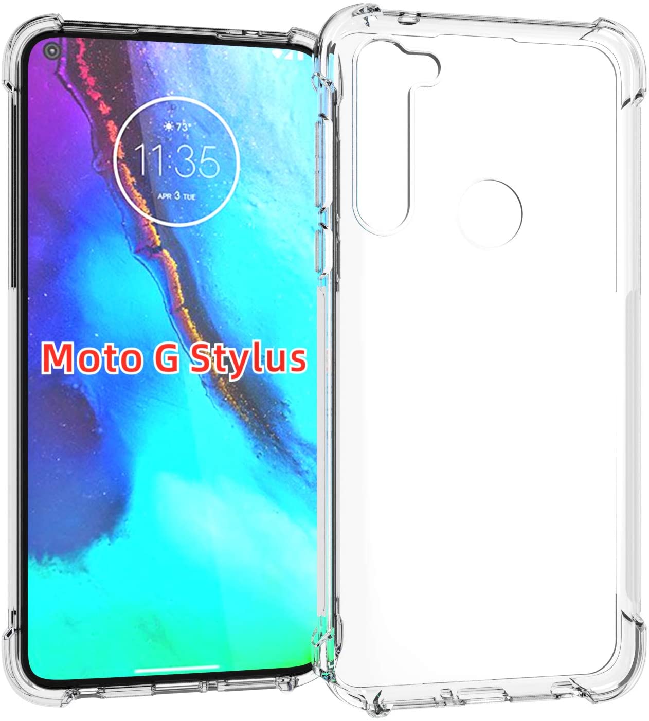 Thin Soft Gel Rubber Bumper Back Cover Case For Motorola Moto G Stylus(2020) 6.4"