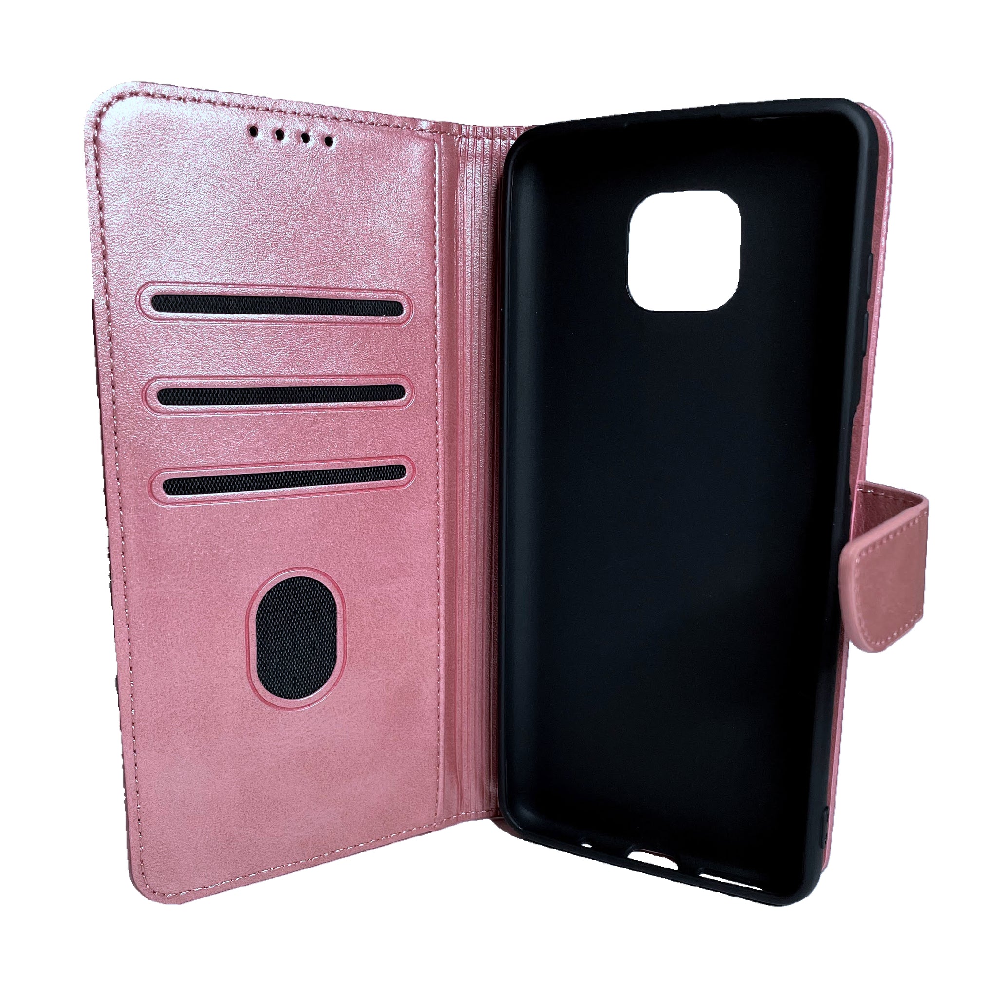 Simulate Leather Folio Wallet Flip Case 3 Card Slot w/Magnetic Clip Cover For Motorola Moto G Power(2021) 6.6"