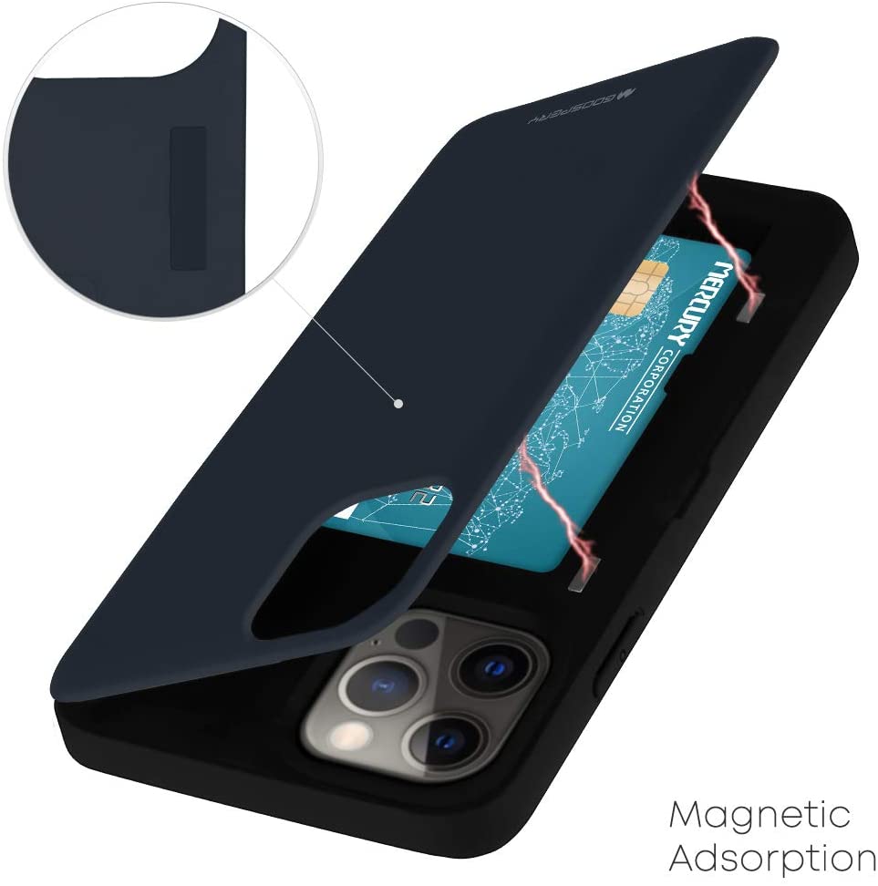 Goospery iPhone 11 Pro (5.8 inches) Wallet Case with Card Holder, Protective Dual Layer Bumper Phone Case