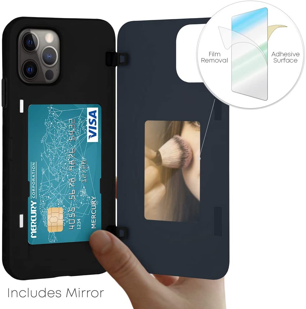 Goospery iPhone 12 Mini (5.4") Wallet Case with Card Holder, Protective Dual Layer Bumper Phone Case