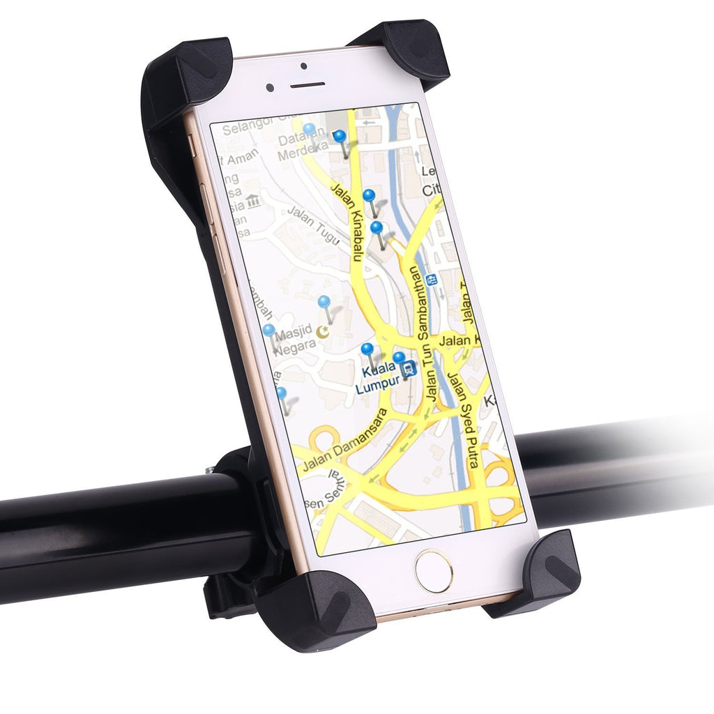 Universal For Bicycle Use Cell Phone Holder, Black