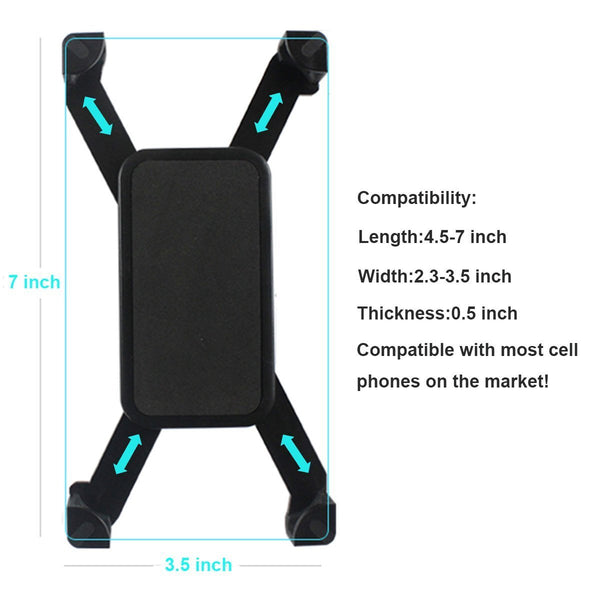 Universal For Bicycle Use Cell Phone Holder, Black
