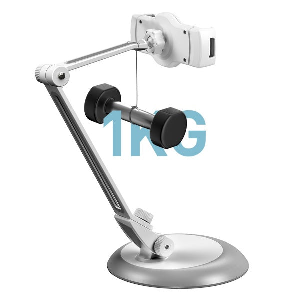 Universal Phone Holder Portable Bracket Foldable Desktop Bracket 360 Degree Rotation Mobile Adjustable Tablet Phone Stand-White