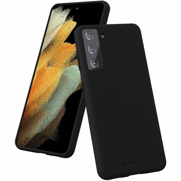 Goospery Liquid Silicone Case for Samsung Galaxy S21 5G(2021) Jelly Rubber Bumper Case with Soft Microfiber Lining