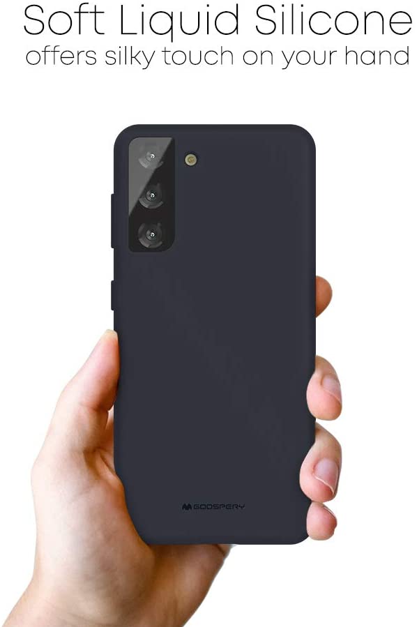 Goospery Liquid Silicone Case for Samsung Galaxy S21 Plus 5G(2021) Jelly Rubber Bumper Case with Soft Microfiber Lining