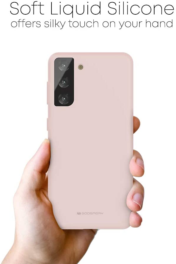 Goospery Liquid Silicone Case for Samsung Galaxy S21 Plus 5G(2021) Jelly Rubber Bumper Case with Soft Microfiber Lining