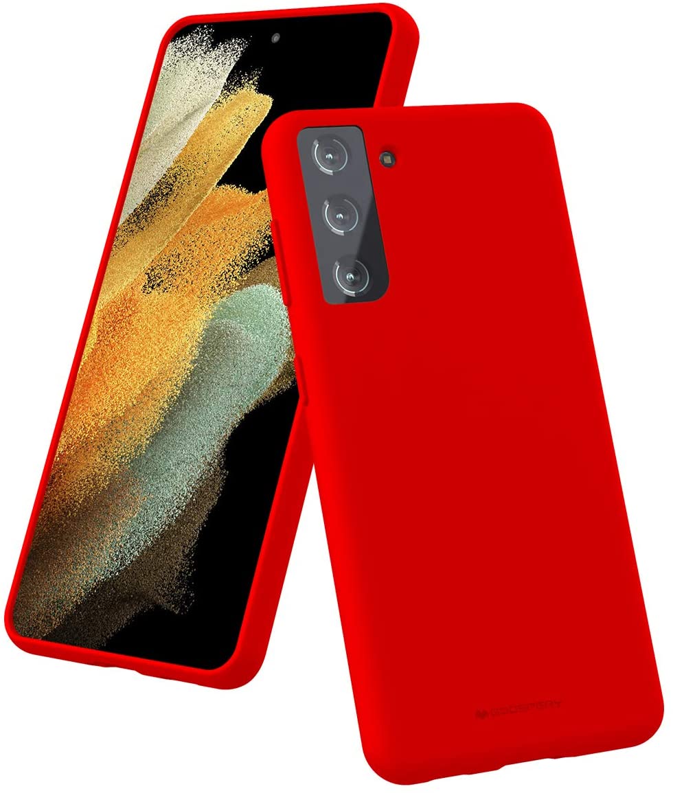 Goospery Liquid Silicone Case for Samsung Galaxy S21 5G(2021) Jelly Rubber Bumper Case with Soft Microfiber Lining