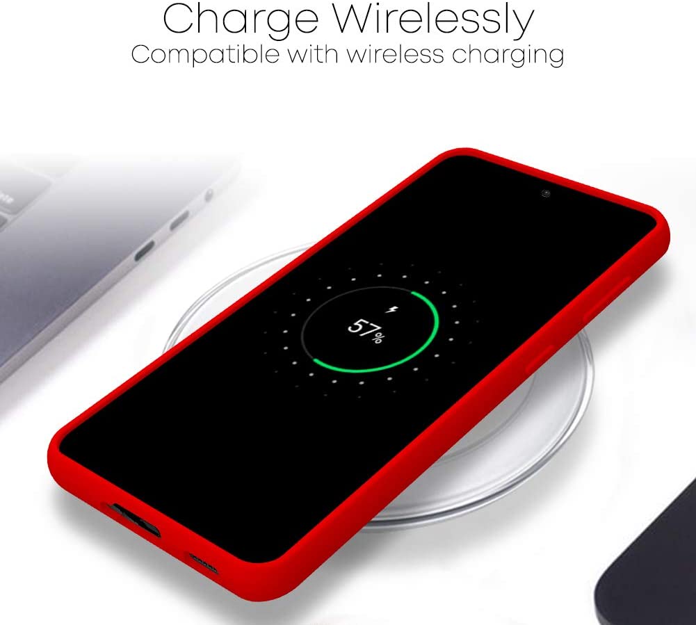 Goospery Liquid Silicone Case for Samsung Galaxy S21 Plus 5G(2021) Jelly Rubber Bumper Case with Soft Microfiber Lining