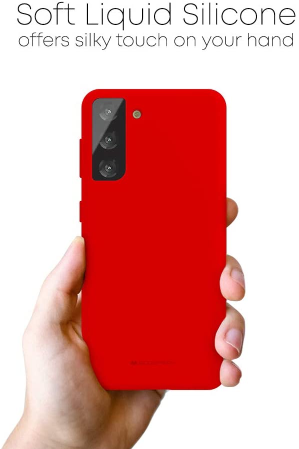 Goospery Liquid Silicone Case for Samsung Galaxy S21 5G(2021) Jelly Rubber Bumper Case with Soft Microfiber Lining