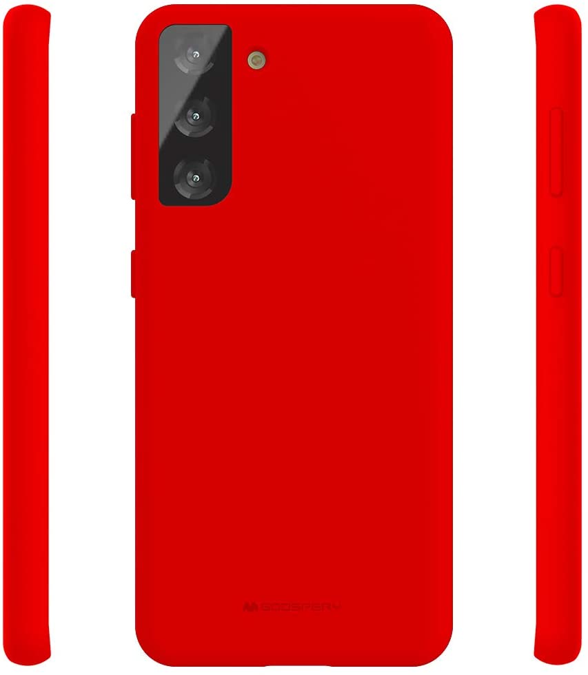 Goospery Liquid Silicone Case for Samsung Galaxy S21 5G(2021) Jelly Rubber Bumper Case with Soft Microfiber Lining