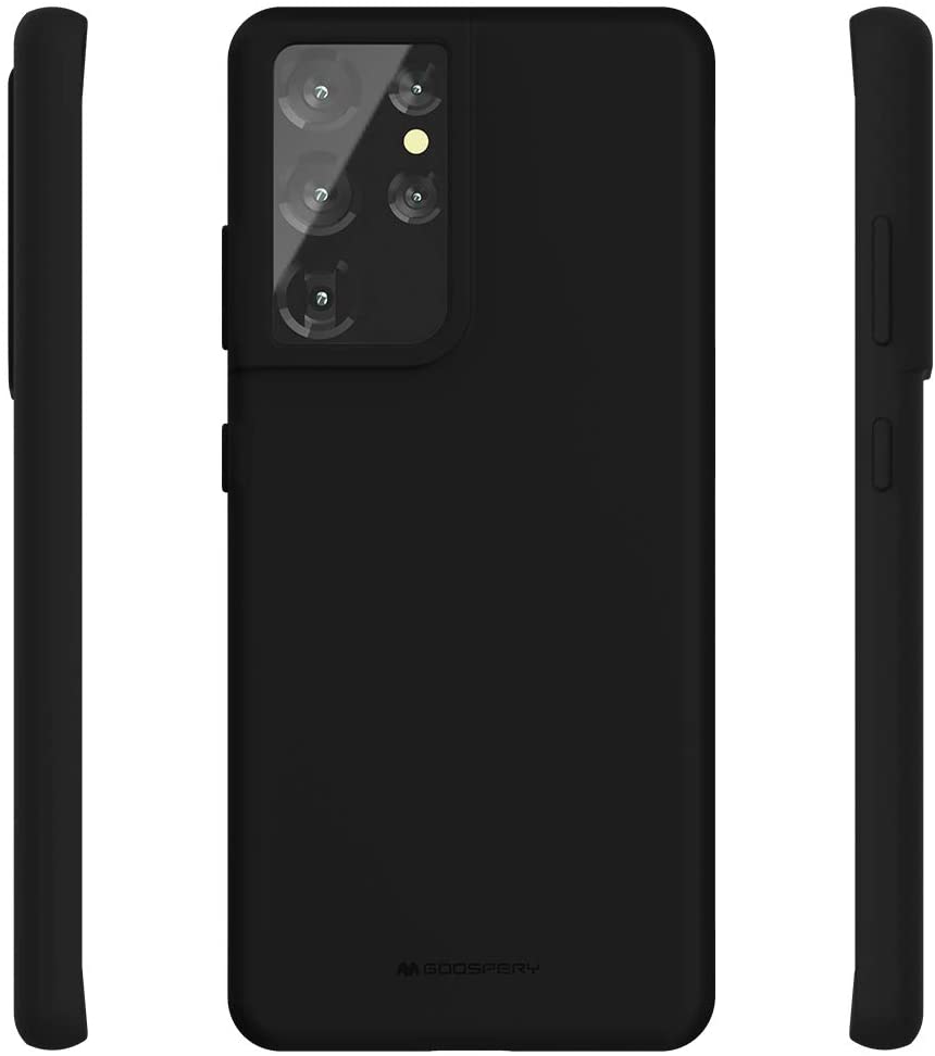 Goospery Liquid Silicone Case for Samsung Galaxy S21 Ultra 5G(2021) Jelly Rubber Bumper Case with Soft Microfiber Lining
