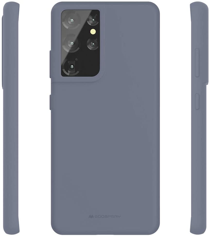 Goospery Liquid Silicone Case for Samsung Galaxy S21 Ultra 5G(2021) Jelly Rubber Bumper Case with Soft Microfiber Lining