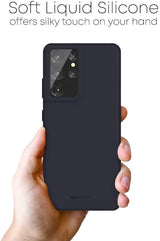 Goospery Liquid Silicone Case for Samsung Galaxy S21 Ultra 5G(2021) Jelly Rubber Bumper Case with Soft Microfiber Lining