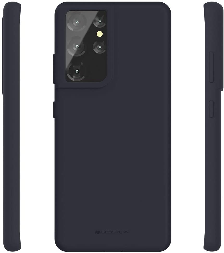 Goospery Liquid Silicone Case for Samsung Galaxy S21 Ultra 5G(2021) Jelly Rubber Bumper Case with Soft Microfiber Lining