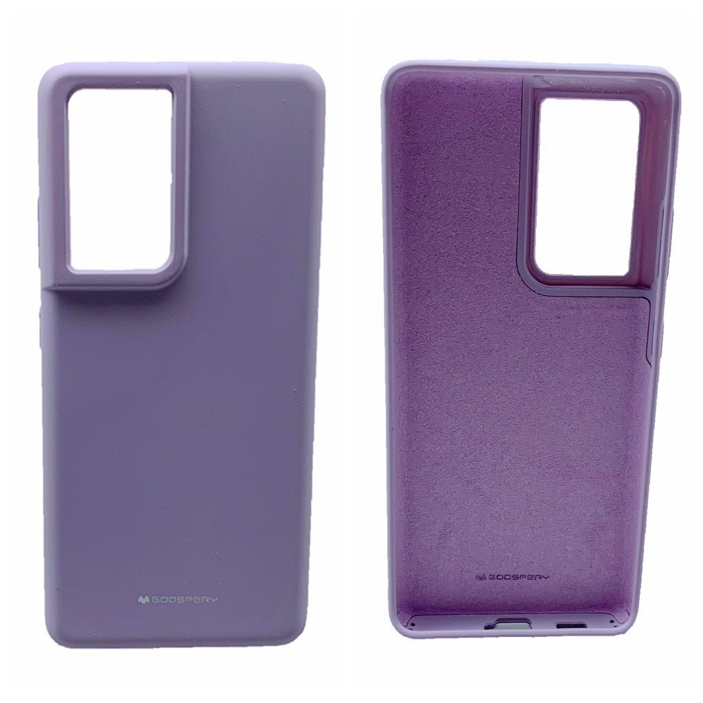 Goospery Liquid Silicone Case for Samsung Galaxy S21 Ultra 5G(2021) Jelly Rubber Bumper Case with Soft Microfiber Lining
