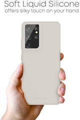 Goospery Liquid Silicone Case for Samsung Galaxy S21 Ultra 5G(2021) Jelly Rubber Bumper Case with Soft Microfiber Lining