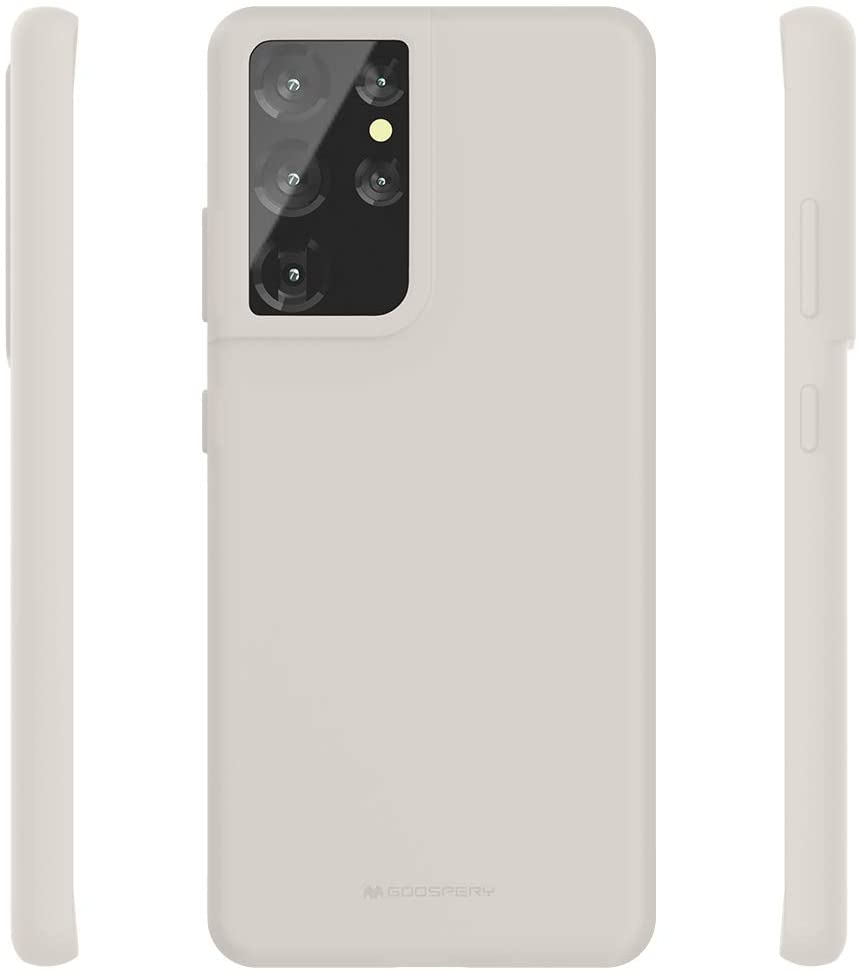 Goospery Liquid Silicone Case for Samsung Galaxy S21 Ultra 5G(2021) Jelly Rubber Bumper Case with Soft Microfiber Lining