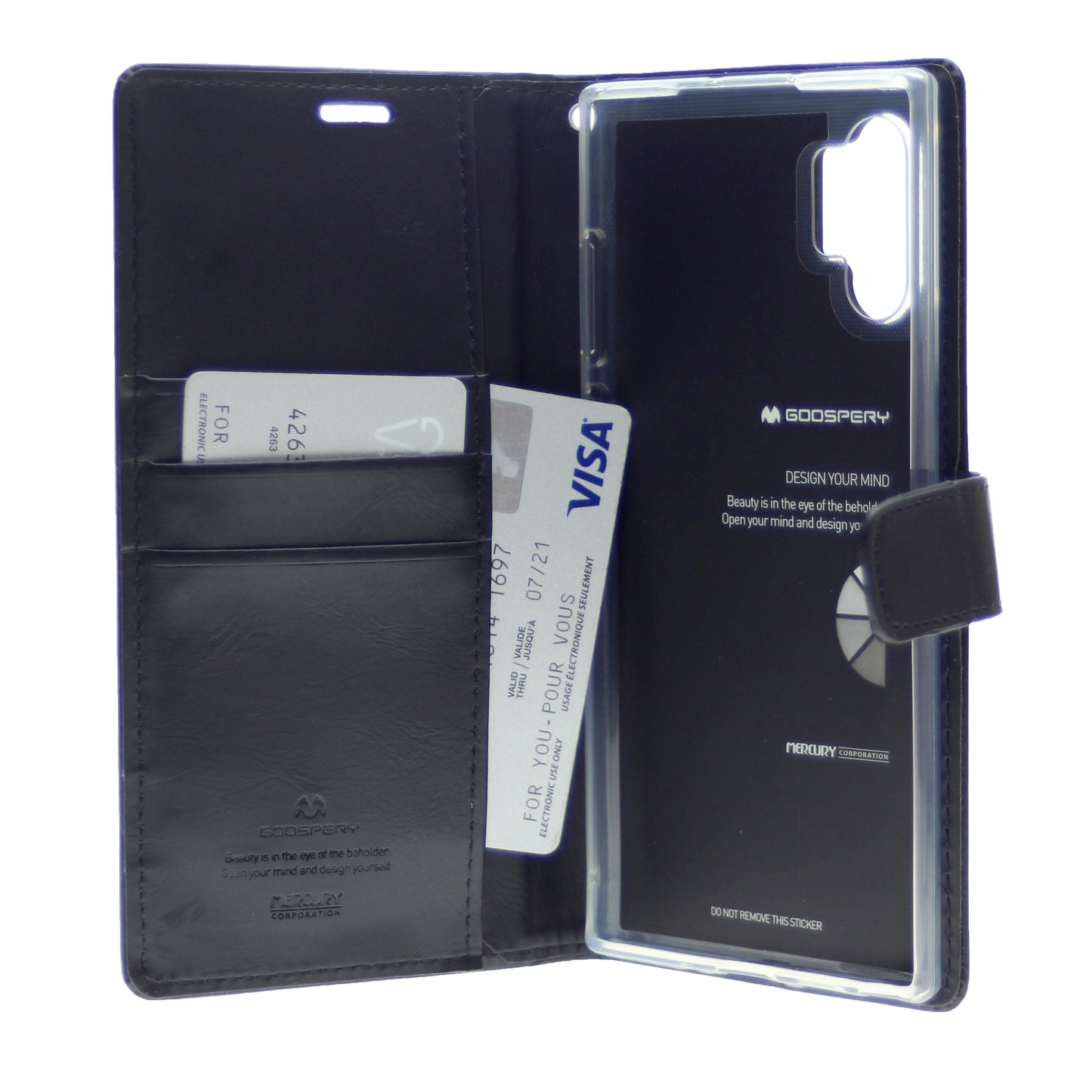 Goospery Blue Moon w/Magnet Clip Leather Wallet Folio Flip Stand Case for Galaxy A32 5G (6.5 inches)