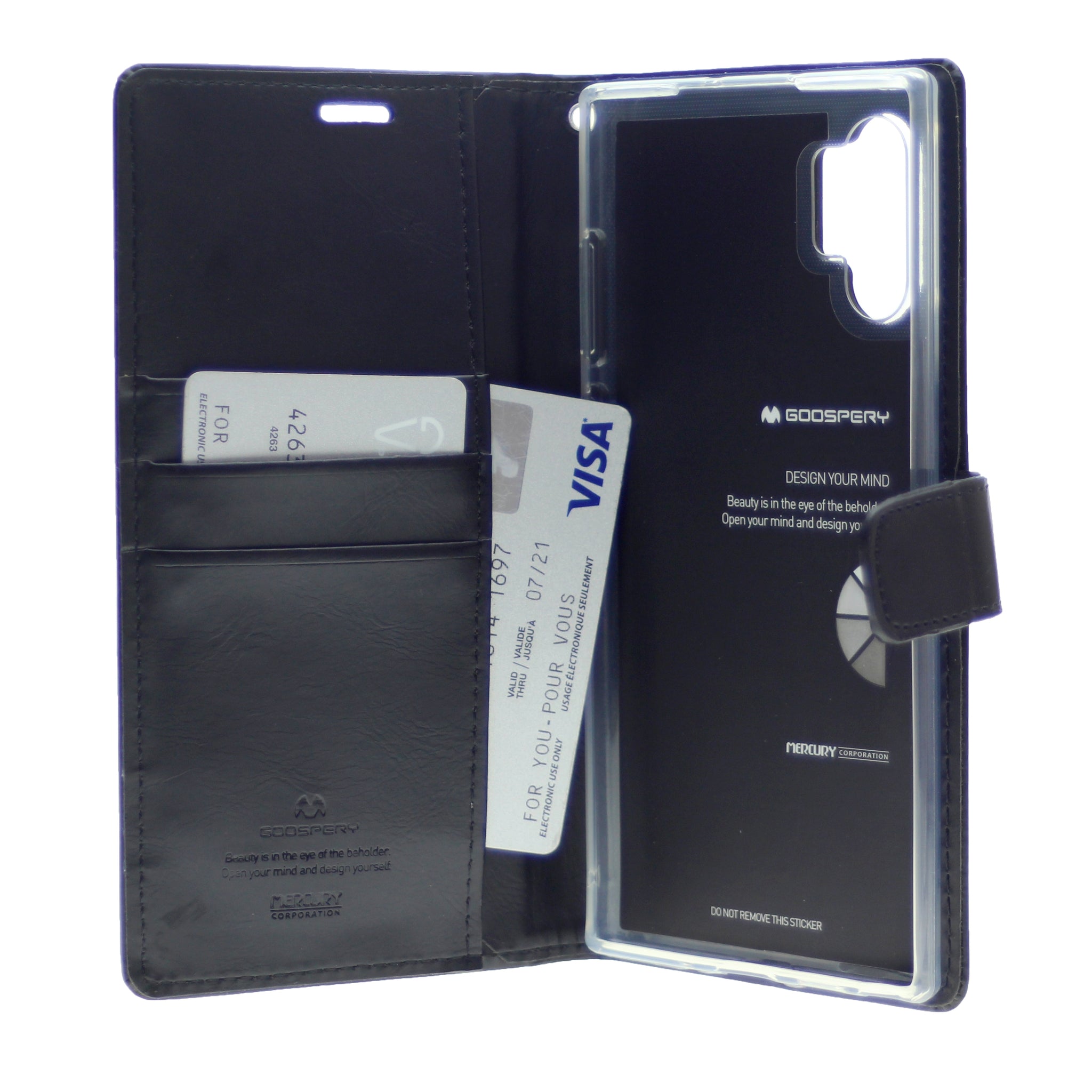 Goospery Blue Moon w/Magnet Clip Leather Wallet Folio Flip Stand Case for Galaxy A32 5G (6.5 inches)