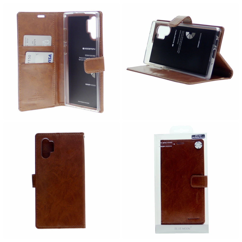 Goospery Blue Moon w/Magnet Clip Leather Wallet Folio Flip Stand Case for Galaxy A32 5G (6.5 inches)