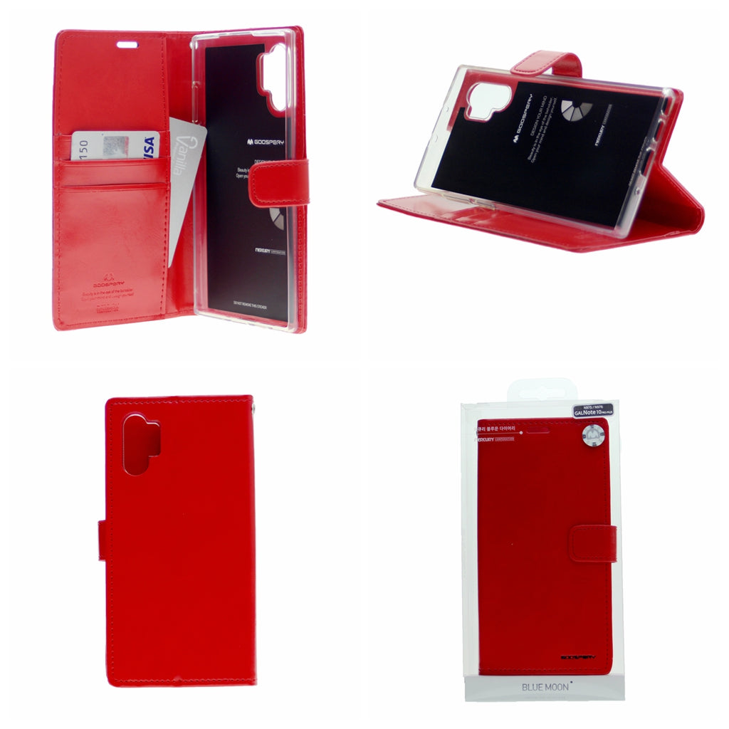 Goospery Blue Moon w/Magnet Clip Leather Wallet Folio Flip Stand Case for Galaxy A32 5G (6.5 inches)