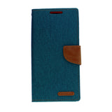 Goospery CANVAS Card Holder Fabric Folio Wallet Flip Stand Case For Galaxy A32 (6.5 inches)