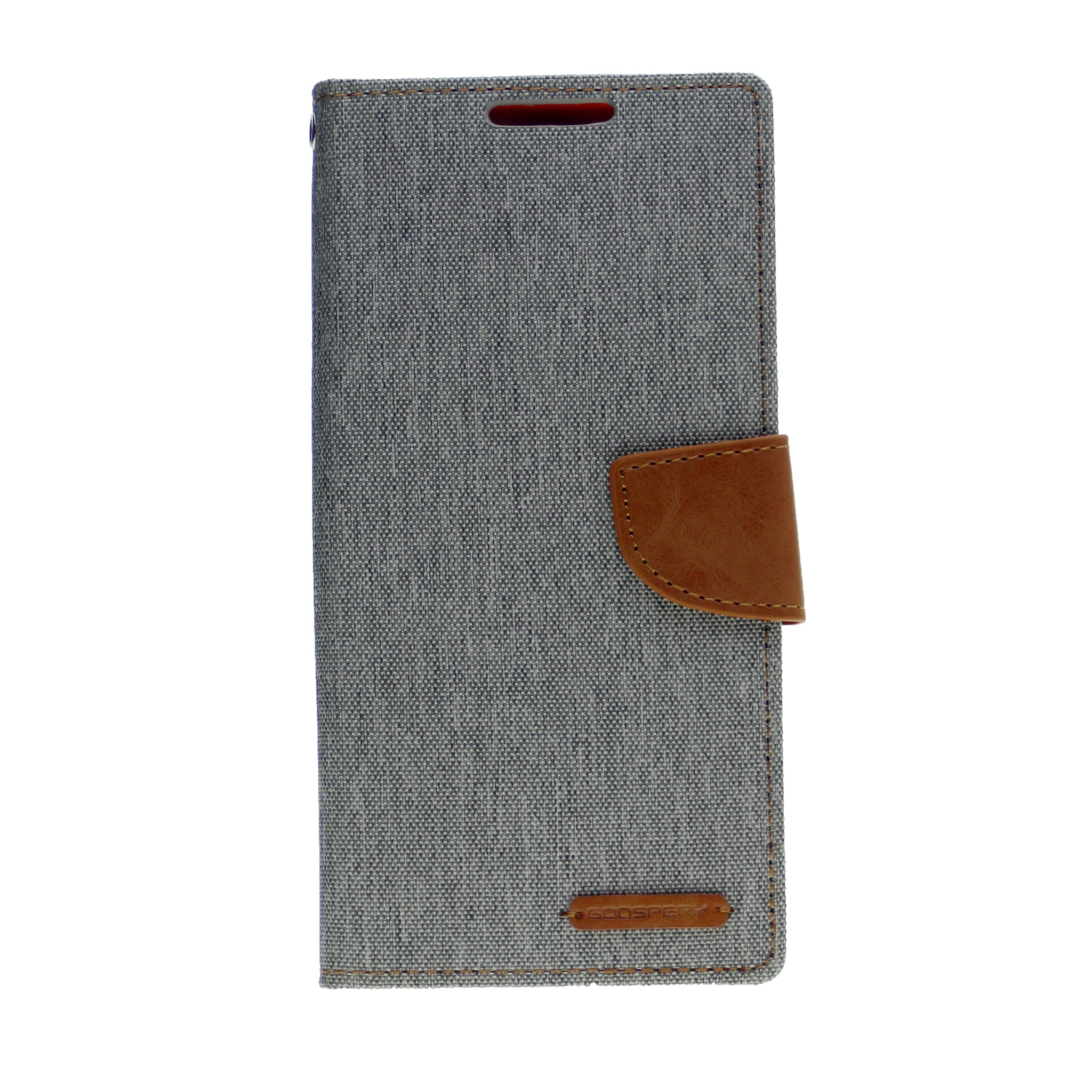 Goospery CANVAS Card Holder Fabric Folio Wallet Flip Stand Case For Galaxy A32 (6.5 inches)