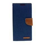 Goospery CANVAS Card Holder Fabric Folio Wallet Flip Stand Case For Galaxy A32 (6.5 inches)