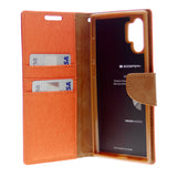 Goospery CANVAS Card Holder Fabric Folio Wallet Flip Stand Case For Galaxy A32 (6.5 inches)