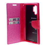 Goospery CANVAS Card Holder Fabric Folio Wallet Flip Stand Case For Galaxy A32 (6.5 inches)