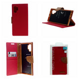 Goospery CANVAS Card Holder Fabric Folio Wallet Flip Stand Case For Galaxy A32 (6.5 inches)