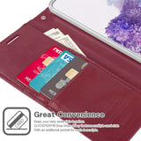 Goospery Blue Moon w/Magnet Clip Leather Wallet Folio Flip Stand Case for Galaxy A51 (6.5 inches)