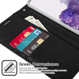 Goospery Blue Moon w/Magnet Clip Leather Wallet Folio Flip Stand Case for Galaxy A71 (6.7 inches)