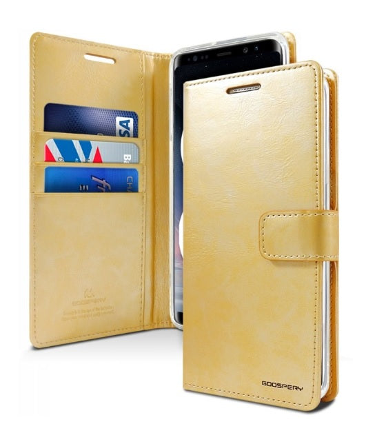 Goospery Blue Moon w/Magnet Clip Leather Wallet Folio Flip Stand Case for Galaxy A71 (6.7 inches)