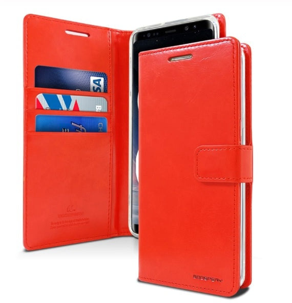 Goospery Blue Moon w/Magnet Clip Leather Wallet Folio Flip Stand Case for Galaxy A51 (6.5 inches)