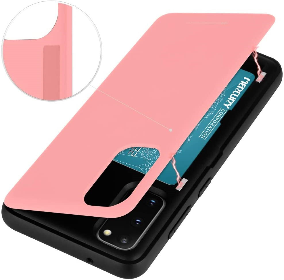 Goospery Galaxy S20 (6.3") Wallet Case with Card Holder, Protective Dual Layer Bumper Phone Case