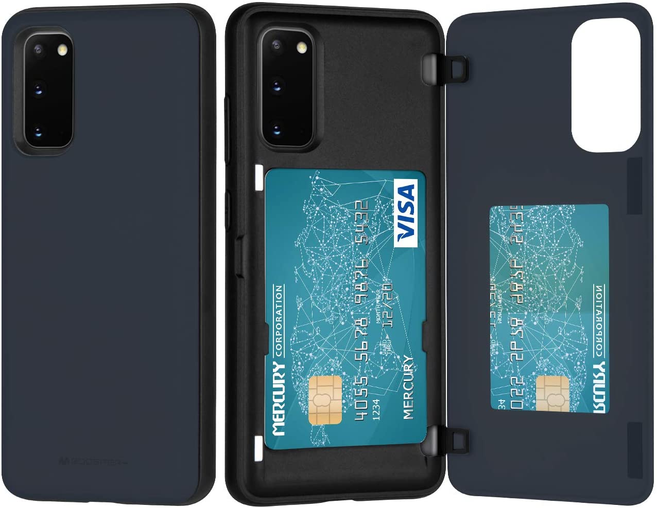 Goospery Galaxy S20 Plus (6.7") Wallet Case with Card Holder, Protective Dual Layer Bumper Phone Case