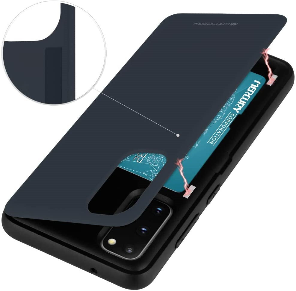 Goospery Galaxy S20 Plus (6.7") Wallet Case with Card Holder, Protective Dual Layer Bumper Phone Case