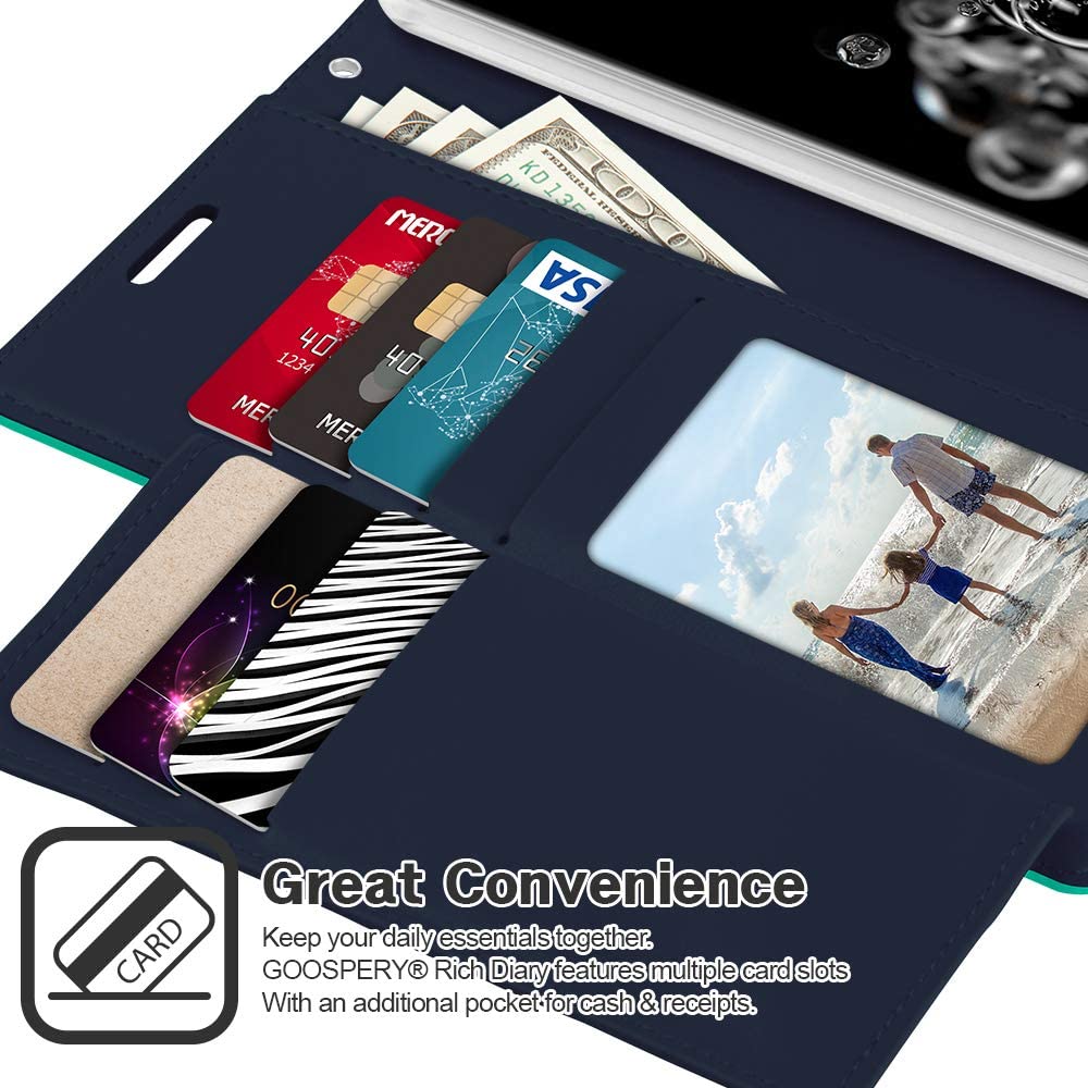 Goospery Rich Galaxy S20 Plus Wallet Case (6.7 inches) Extra Card Slots Leather Flip Cover