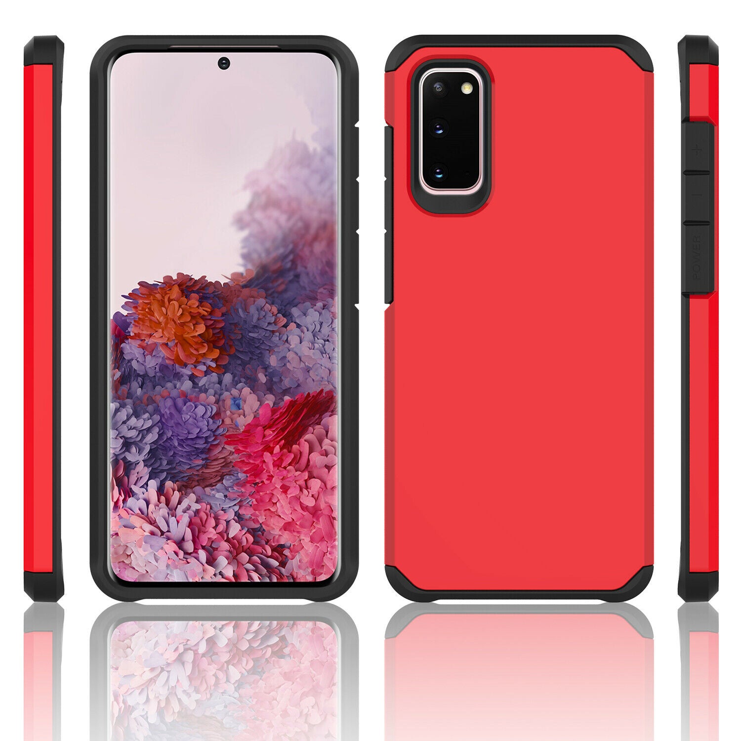 Matte Polish Hard PC Back + Full Cover Premium TPU Heavy Duty Rugged Shockproof Armor Case For Samsung Galaxy S20 6.3"