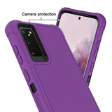 Shockproof Heavy Duty High Impact Resistant Rugged Hybrid Three Layer Armor Full Body Protection Case for Samsung Galaxy S20 Plus 6.7"