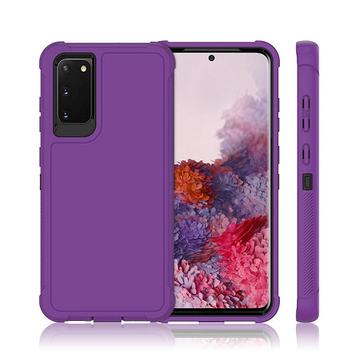 Shockproof Heavy Duty High Impact Resistant Rugged Hybrid Three Layer Armor Full Body Protection Case for Samsung Galaxy S20 6.3"