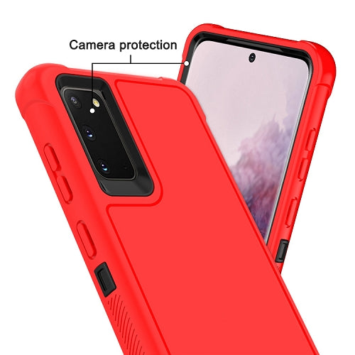 Shockproof Heavy Duty High Impact Resistant Rugged Hybrid Three Layer Armor Full Body Protection Case for Samsung Galaxy S20 6.3"