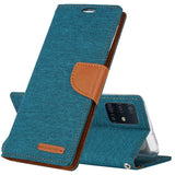 Goospery CANVAS Card Holder Fabric Folio Wallet Flip Stand Case For Galaxy S20 Plus (6.7 inches)