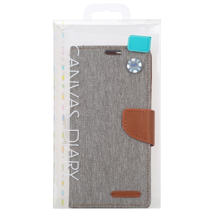 Goospery CANVAS Card Holder Fabric Folio Wallet Flip Stand Case For Galaxy A71 (6.7 inches)