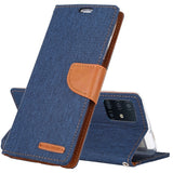 Goospery CANVAS Card Holder Fabric Folio Wallet Flip Stand Case For Galaxy S20 Ultra (6.9 inches)