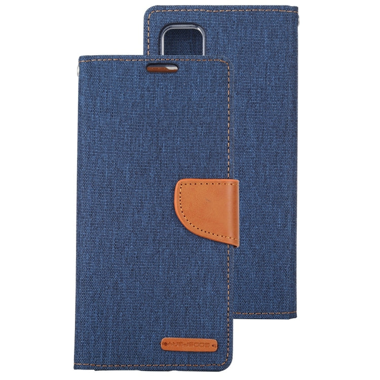 Goospery CANVAS Card Holder Fabric Folio Wallet Flip Stand Case For Galaxy A71 (6.7 inches)