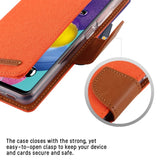 Goospery CANVAS Card Holder Fabric Folio Wallet Flip Stand Case For Galaxy A51 (6.5 inches)
