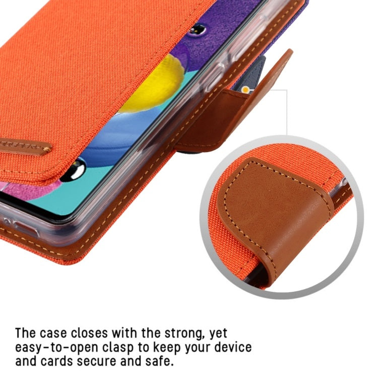 Goospery CANVAS Card Holder Fabric Folio Wallet Flip Stand Case For Galaxy S20 Ultra (6.9 inches)